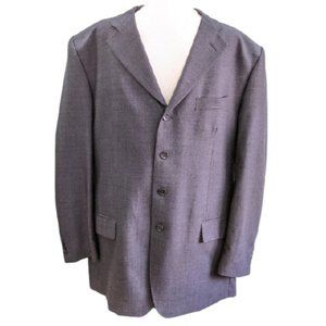Gianni Manzoni | Grey Wool Italian Blazer 46L